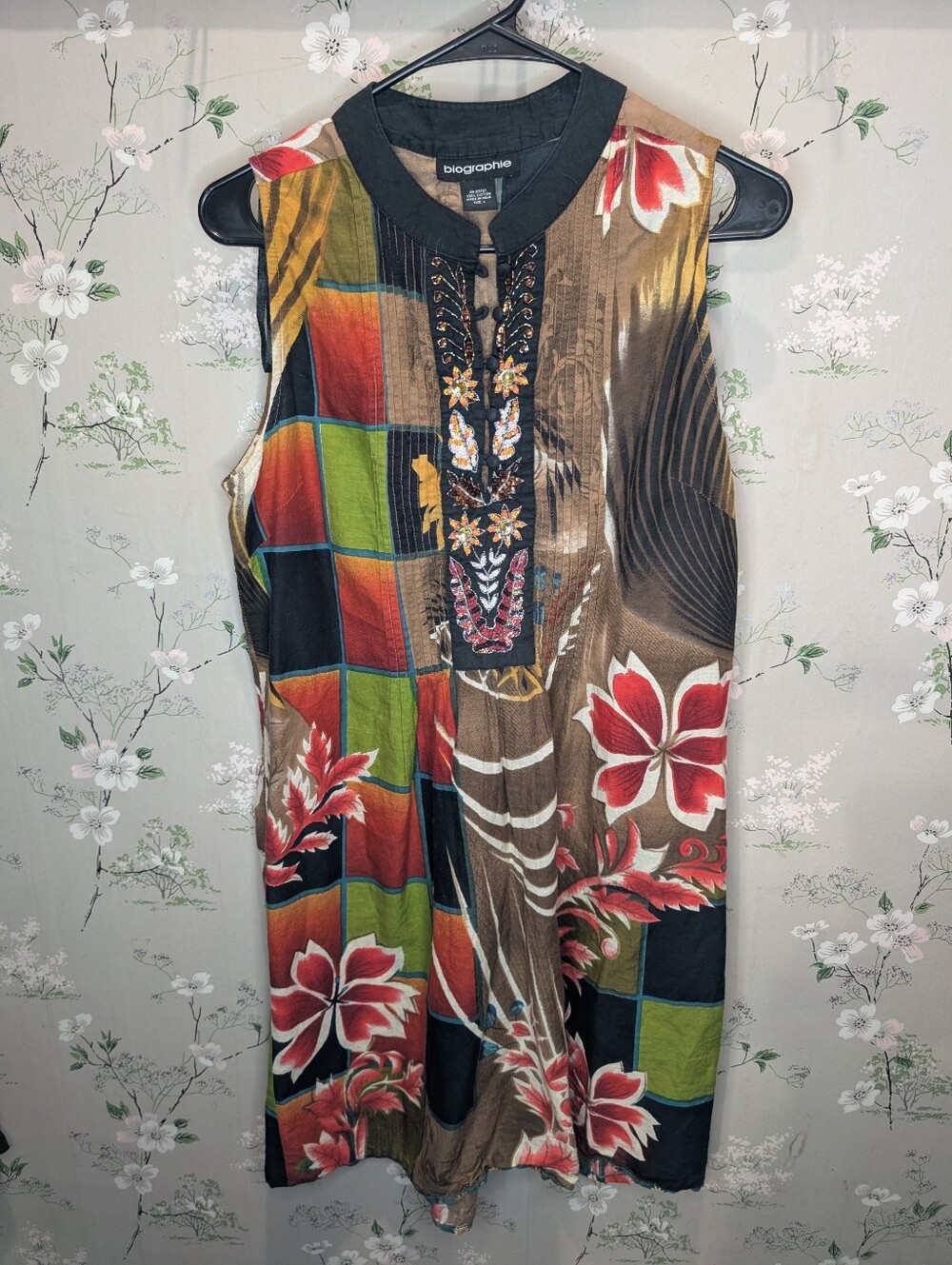 Biagraphie Cotton Dress with a embellishments PTP: 20, L: 34.5